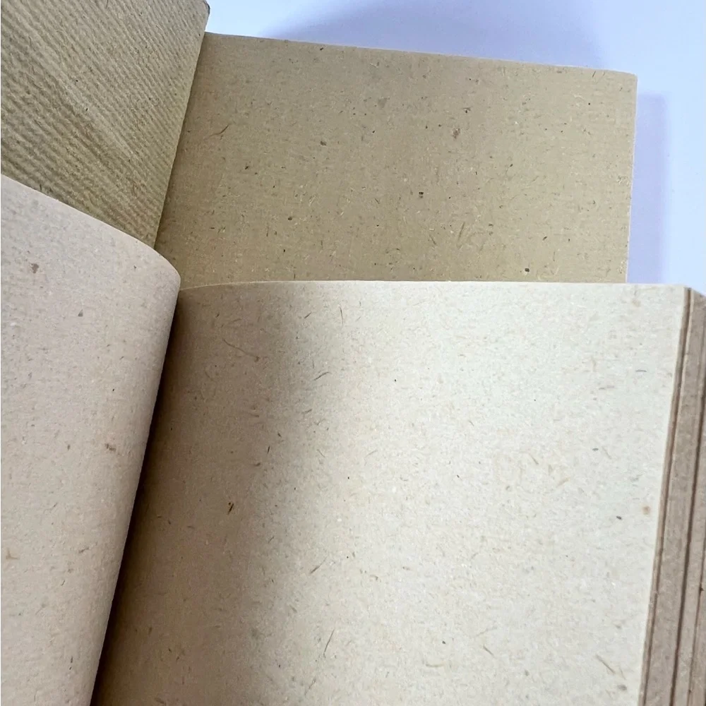 NWT Handcrafted Journals handmade papers textured covers blank inside‎ set of 3